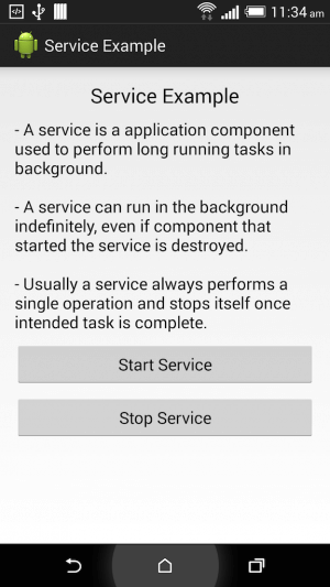 Service trong android