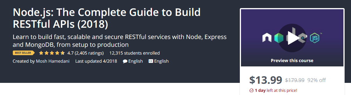 Từng bước xây dựng Nodejs RESTful APIs (2018)