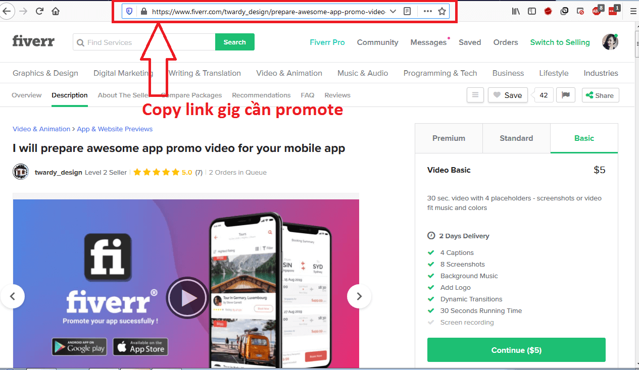 Fiverr, kiếm tiền, thu nhập cao: Chỉ cần một tài khoản trên Fiverr, bạn đã có thể bắt đầu kiếm tiền trực tuyến ngay lập tức! Với hàng loạt các dịch vụ khác nhau cùng với giá cả phải chăng, bạn sẽ có thể thu được mức thu nhập cao mà mình mong muốn. Đặc biệt, Fiverr còn là nơi tuyệt vời để tiếp cận với hàng trăm nghìn khách hàng tiềm năng.