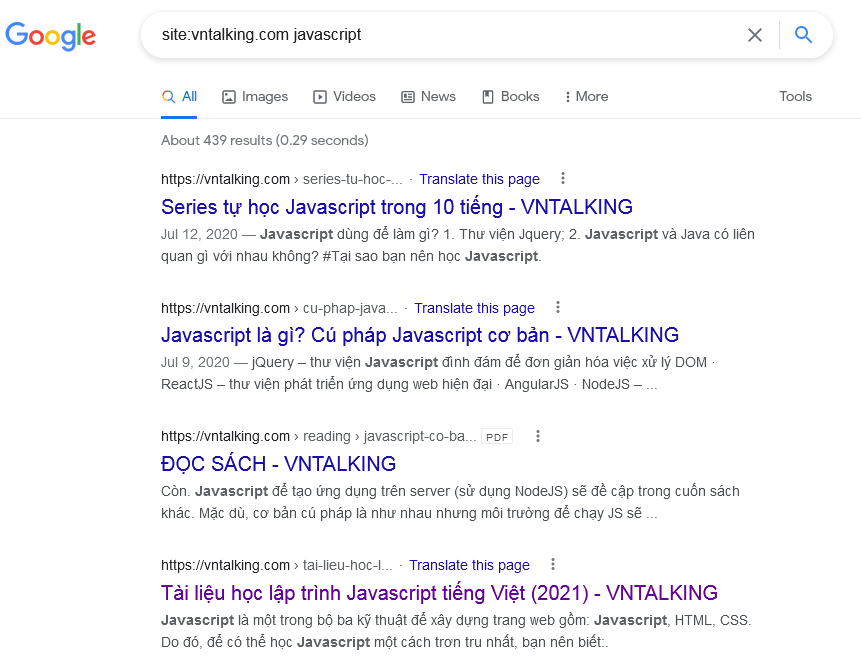 site vntalking.com javascript - Google Search